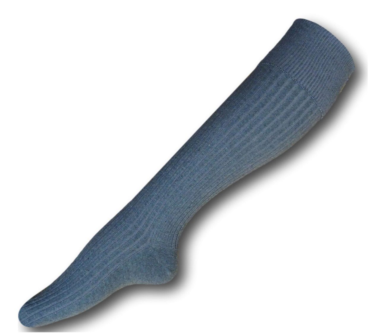 Knee Length Plain Mid Grey Cotton Socks | Albert Prendergast